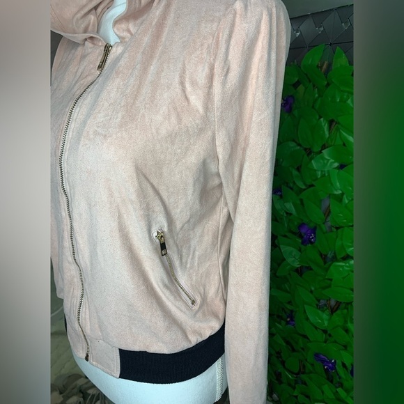 Y2K Privy Privately Privileged Dusty Pink Velvet Zipper Track Suit woman’s XS - Picture 5 of 16